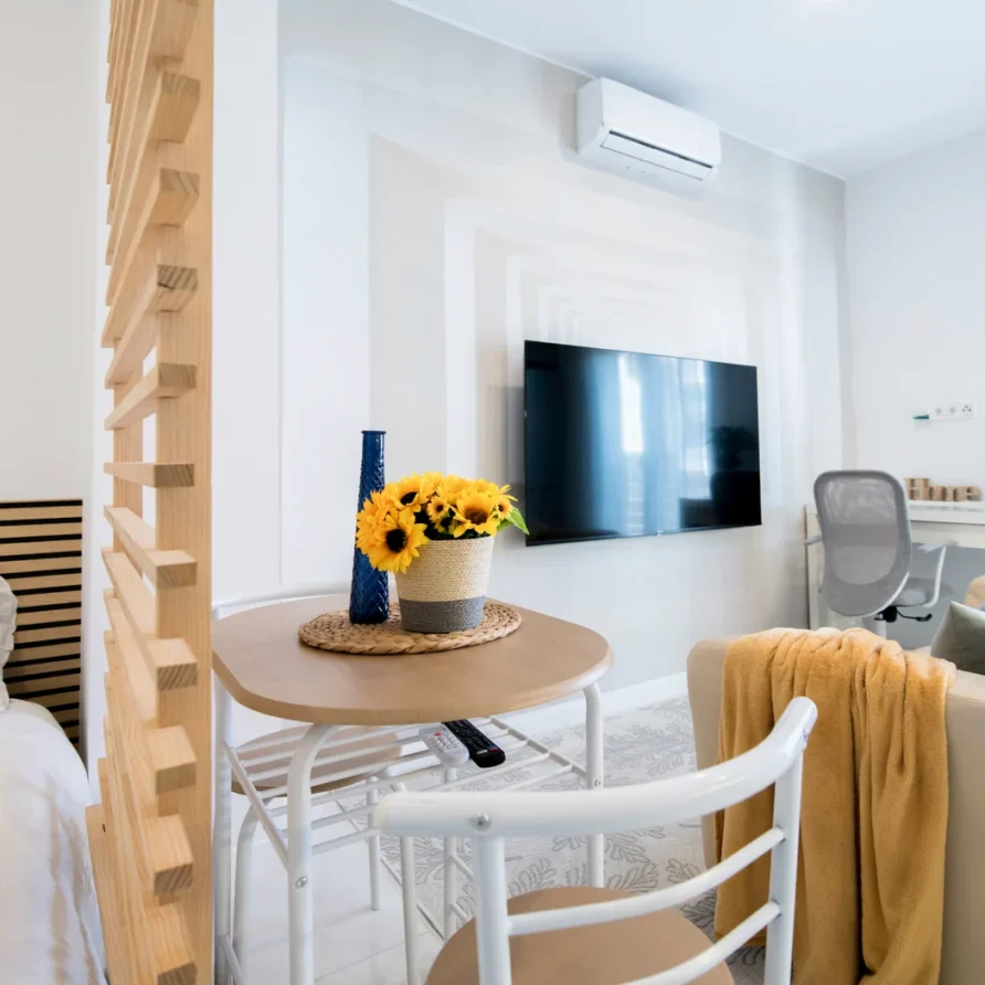 Interior of a cozy, modern apartment
