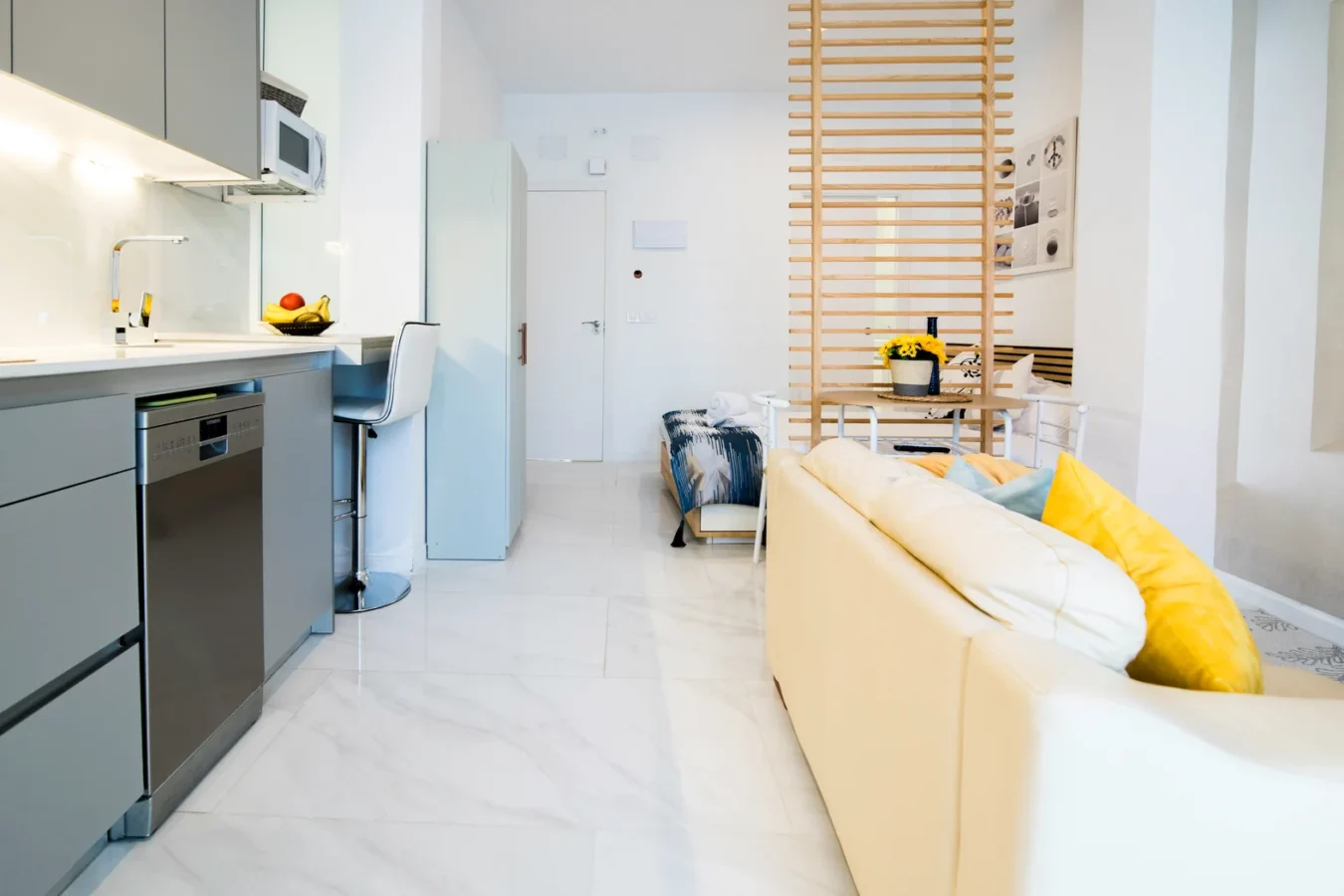 Modern studio apartment interior