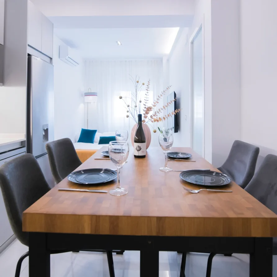Modern dining area