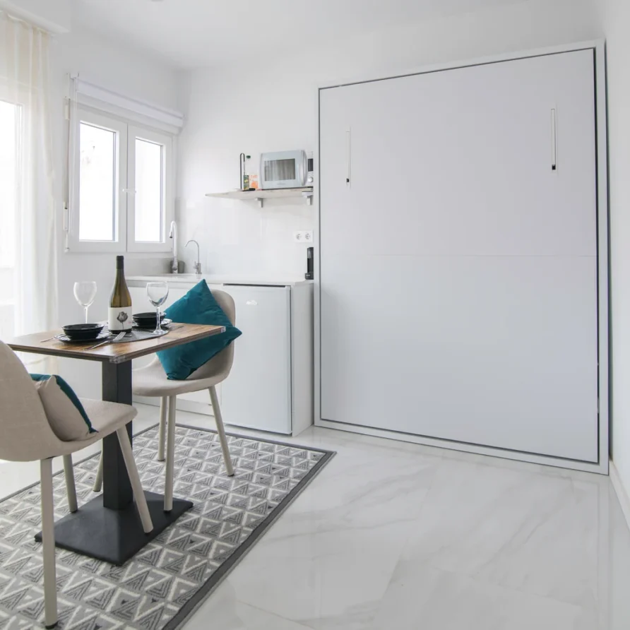 A modern studio apartment